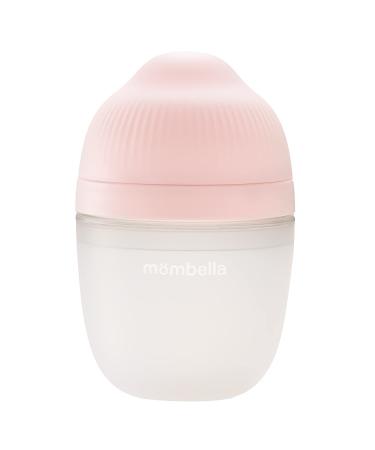 Mombella Baby Bottles for Breastfeeding Babies 6 Months Up. Soft Silicone Feeding Bottle for Newborn. Anti-Colic. BPA Free Phthalate Free. 7 oz  Old Roze 7 Ounce Pink