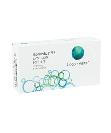 BIOMEDICS EVOLUTION CooperVision Biomedics 55 Evolution monthly soft lenses 6 pieces / BC 8.80 mm / DIA 14.20 mm / 1.00 diopters - Buy Online on GoSupps.com