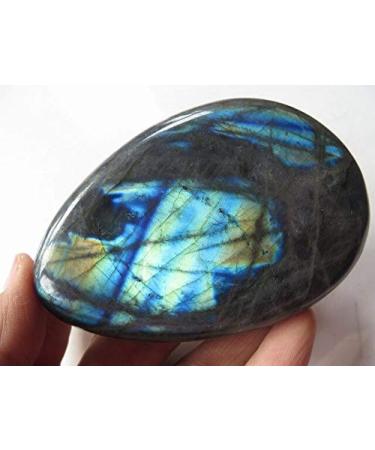 107g Rare Natural Flash Labradorite Crystal Gem Stone Original Reiki JZIGTDEM