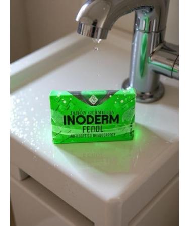 Inoderm jabon Phenol Soap Bar 80g Purifying Cleanser for Oily and Problem-Prone Skin Deep Cleansing Formula for Face and Body - Buy Online on GoSupps.com