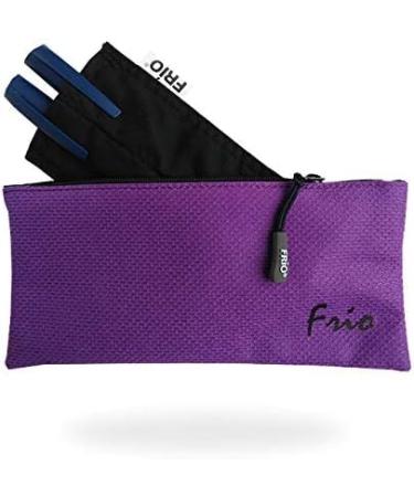 FRIO VIVA DOUBLE 10 x 18 cm | Insulin bag for 2 pens | or e.g. 1 pen and 2 replacement cartridges | with a zipper (purple)