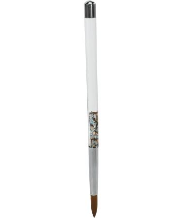 Casstad 2Pc Rose Gold Kolinsky Sable Acrylic Nail Brush with Liquid Flow Glitter Nail Art Brush for Nail Art Tool 12 - Buy Online on GoSupps.com