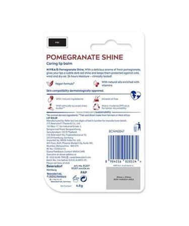 Shine Caring Lip Balm - Pomegranate Flavor | 4.8g Tube - Moisturizing & Nourishing | International Shipping - Buy Online on GoSupps.com