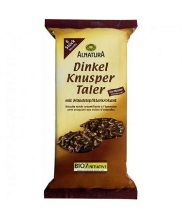 ALNATURA - Round Dark Chocolate Biscuits 100G - Pack of 4 - free delivery