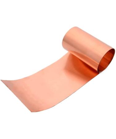 KUUOPLA Pure Copper Sheet Cu Metal Sheet Foil Roll 1000X150mm Thickness: 0.05mm