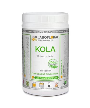 Kola noix Labofloral 500 g lules dos es 280 mg - Compl ment alimentaire - Toniqu fatigue br le-graisse- minceur - Fabriqu en france