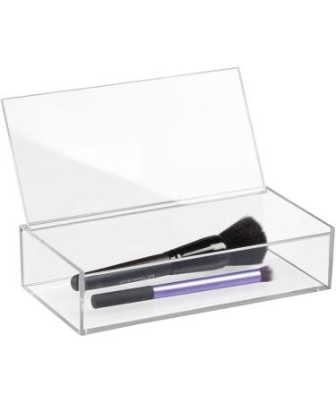 MDesign Large Cosmetics Organizer Box with Lid | Perfect Makeup Storage for Nail Polish & Powder | Transparent Makeup Organizer - Buy Online on GoSupps.com