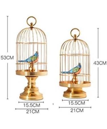 Art Collectible Ornament Decoration Crafts Metal Living Room Home Bird Cage Display (Size : L) () - Buy Online on GoSupps.com