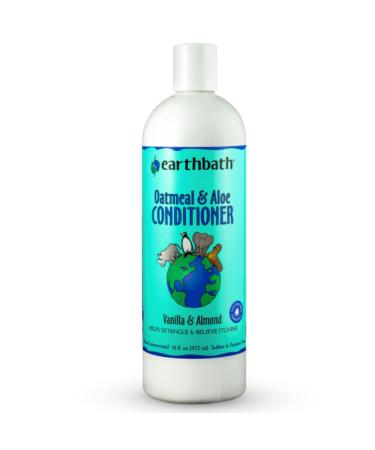 Earthbath Oatmeal & Aloe Conditioner Dog Conditioner for Allergies & Itching, Dry Skin, Helps Detangle & Relieve Itching, Made in USA  16 Oz