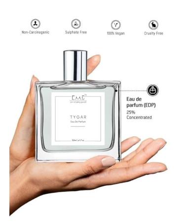 EMS Tyygar Perfume for Men | Citrus Amber Fresh Spicy Fragrance | Eau de Parfum Spray | Luxury Gift for Him | (50ml / 1.7 Fl Oz) - Buy Online on GoSupps.com