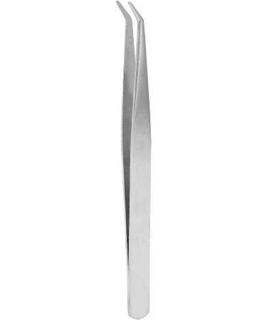 False Eyelash Applicator High Rebound Tail Eyelash Grafting Tweezers for Hair Salon for Beauty Dress Up for Beauty Shop for Personal Dress (Silver) - Buy Online on GoSupps.com