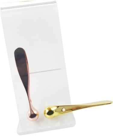 FOMIYES Outil De Massage Yeux Et B tonnet De Cr me Visage Lot De 2 Alliage De Zinc Mini Taille Portable Couleur or Rose Soin Anti- d me Yeux 5.8*1cm comme montr  - Buy Online on GoSupps.com