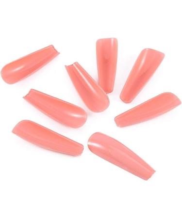 Coffin False Nails Long Fake Nails Ballerina Acrylic Press on Nails Full Cover Stick on Nails 24pcs for Women and Girls With solid glue nail lamp (Color : Orange Size : Free size) 1 count (Pack of 1) Orange - Buy Online on GoSupps.com