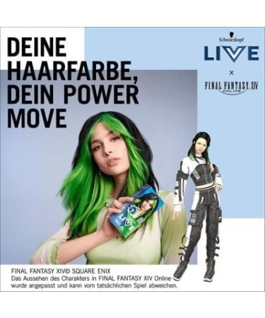 handle FINAL FANTASY XIV Online x LIVE Ultra Brights semipermanente haarkleur 024 Vivid Green 80 ml 2pack 024 Vivid Green 80 ml 1er Pack - Buy Online on GoSupps.com