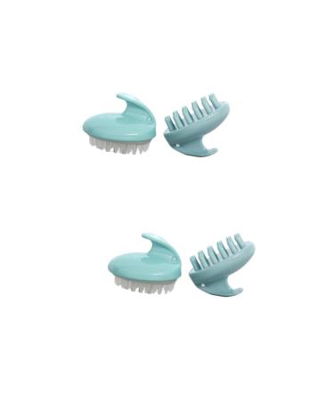 Healvian 4pcs Shampoo Brush Scalp Massagers Scalp Massagers Shampoo Brush for Scalp Hair Comb
