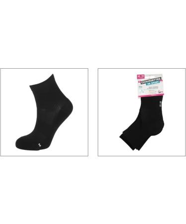 Upfit Sports Socks - Size 35-38 - Breathable Mesh & Stretchy - 2 Pairs - Reinforced Heel for Ultimate Comfort in Sports - Black - Buy Online on GoSupps.com