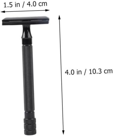 Minkissy 3 Sets Manual Reusable Razor & Trimmer - Stainless Steel Edge Shaver for Men | Old Razor & Nose Hair Groomer - Buy Online on GoSupps.com