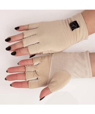 Alana Mitchell Anti-Aging Fingerless Gloves for Women  UV Protection Sun Gloves for Driving  Sports & More  Copper Technology Moisturizing Gloves - Reusable Copper Gloves w/UPF 50 - Buy Online on GoSupps.com