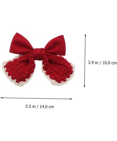 minkissy 1pc hairpin bowknot hair clips cute bow hair clips xmas bow hair clips christmas hair bows clips hair clips for girls girl bows Hair Bowknot fabric child spring clip little girl - Buy Online on GoSupps.com
