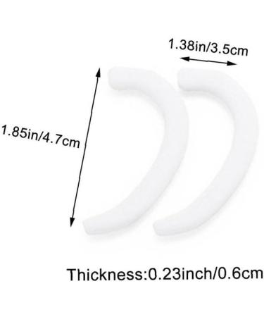 Fopytu 10 PCs Silicone Ear Protector Caps - Anti-Slip Masks & Hooks for Earache Relief - Transparent for Adults & Children - Buy Online on GoSupps.com