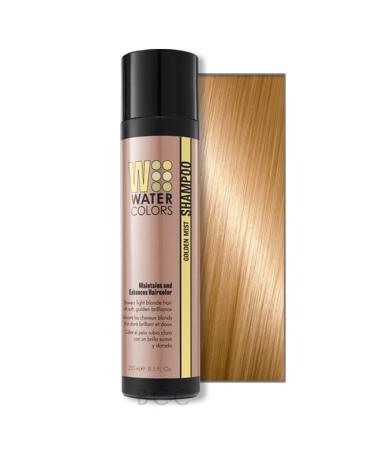 Watercolors Color Depositing Sulfate Free Shampoo  Maintains & Enhances Hair Color (CLASSIC GOLDEN MIST 8.5 Fl Oz) 8.5 Fl Oz (Pack of 1) White