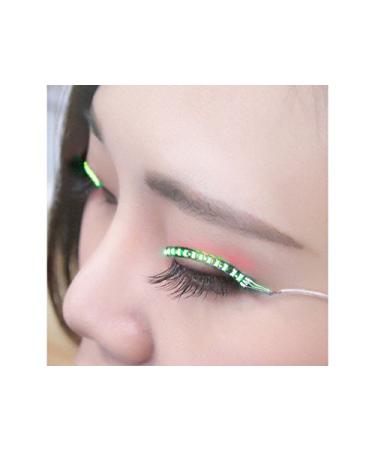 Buy Ledeye Unisex Lightning Interactive LED Eyelash | Waterproof Eyelid Adhesive Tape & Unique Green Eyelashes - Buy Online on GoSupps.com