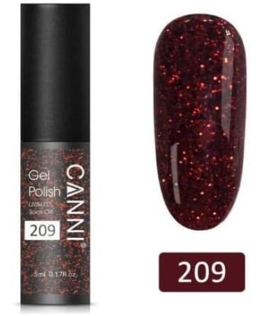 Gel Nail Polish UV CANNI 5ml Mini Set of 4 Reds & Gold - Soak Off Base Top Colour Coat Manicure Acrylic Gifts Women Nails Set 2 - Buy Online on GoSupps.com