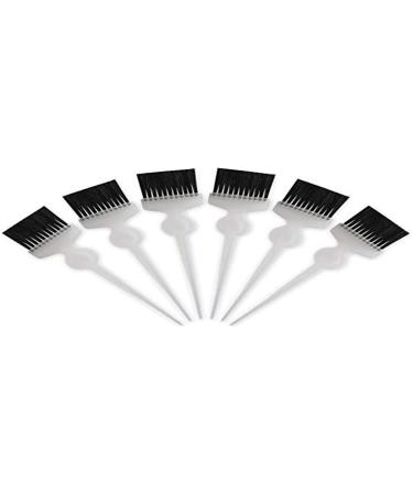 Termix Soft Black Fiber Color Tinting Brush Transparent Large Set of 6