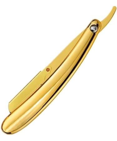Buy Manual Razor Folding Handle Barber Shaving Tool - Golden Hair Trimmer & Beard Set International Shipping Available - Buy Online on GoSupps.com