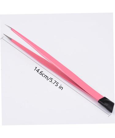 Nail Tweezers Double Sided Nail Art Sticker Silicone Press Rhinestone Picker Nippers Pink Silicone Press Nail Tweezers - Buy Online on GoSupps.com