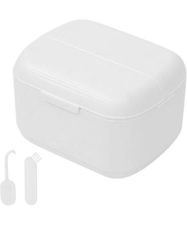 Buy Lingjiong Prosthesis Holder Case - Portable Retainer & Artificial Teeth Storage with Brush & Picker - Ideal Travel Mouth Protection - Buy Online on GoSupps.com