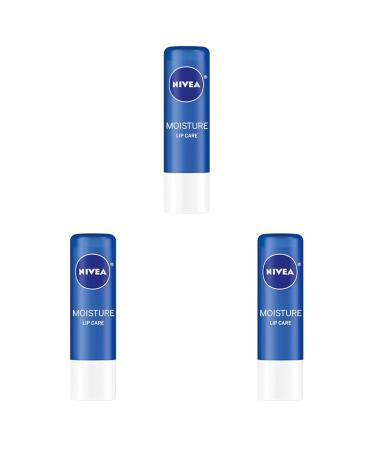 NIVEA A Kiss of Moisture Essential Lip Care 0.17 Oz (Pack of 3)
