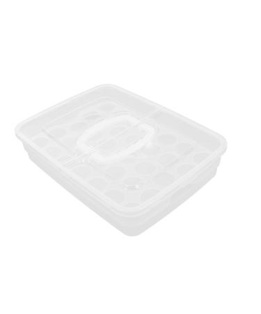 GLEAVI Box Egg Tote Eggs Refrigerator Egg Container Egg Case Egg Holder Covered Egg Organizer Crisper Dog
