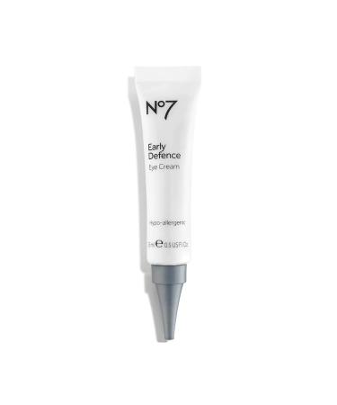 No7 Early Defence Hypo-Allergenic Eye Cream - Under Eye Cream for Dark Circles and Puffiness - Vitamin A Anti Wrinkle Eye Cream + Vitamin C Brightening Eye Cream (15ml)