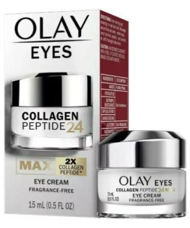 Olay Eyes Collagen Peptide 24 MAX Eye Cream - Fragrance Free, 0.5 oz - Buy Online on GoSupps.com