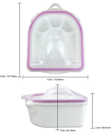Professional Acetone Resistant Soak Off Bowl Warm Nail Spa Bowl Double Layer Hand Manicure Tool For Salon Or Home Use Beauty Tools - Buy Online on GoSupps.com