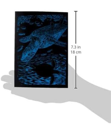Royal Brush RAIMIN-103 Mini Rainbow Foil Engraving Art Kit - Undersea Turtle Design, 5x7-Inch - Buy Online on GoSupps.com