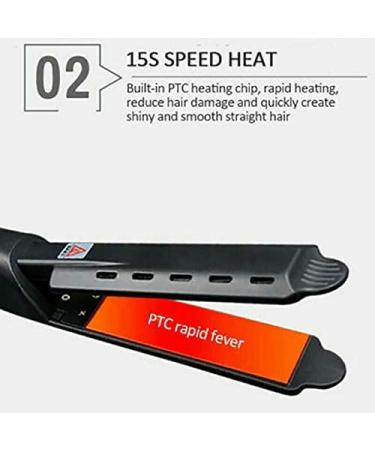 Dollarrich Ceramic Tourmaline Ionic Flat Iron Glider - 4 Gear Hair Straightener for Salon - Buy Online on GoSupps.com