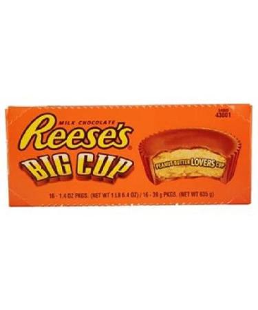 Reeses - Peanut Butter Big Cup - 1.4 Oz - Pack Of 16