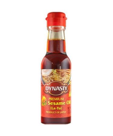 Dynasty Premium Hot Sesame Oil (La- Yu) 5oz Pack of 3