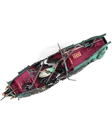 Buy Sreuyong Large Aquarium Shipwreck Decor - Realistic Resin Boat & Fish Ornaments for Stunning Aquarium Accessories - Buy Online on GoSupps.com