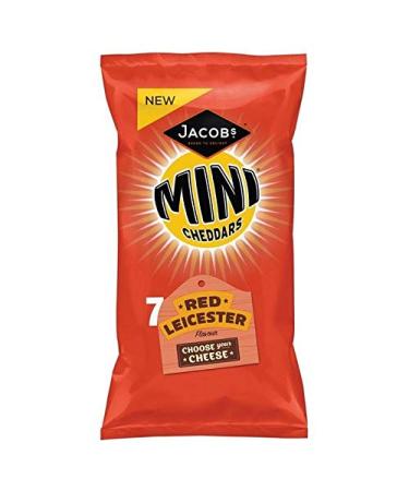4x Red Leicester Mini Cheddars 7 Jacob Pack 7 x 25g