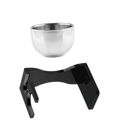 HEASOME METALLEBLE 1 STEAS Razor set Razor cup bowl with shaving cream men's soap shaving razor holder foam shell third gang shave deliveries bracket man acrylic steel