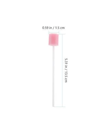Healifty Disposable Oral Swabs - 100pcs Unflavored Sterile Mouth Swabs for Elderly - Pink Sponge Swabs - Buy Online on GoSupps.com