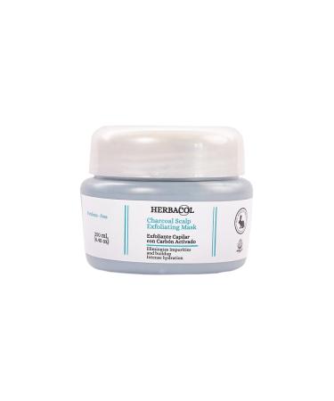 Charcoal Hair Scalp Exfoliating Mask | Cleanses Scalp and Removes Dead Skin cells | 8.45 fl oz.