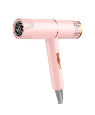 Hair Dryer Low Noise Blowdryers Portable Travel Blow Dryer Lightweight Travel Hair Dryer for Fast Drying Constant Temperature Hairdryer for Office Travel Hair Salon Pink- Us Standard 110v