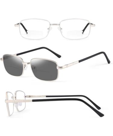 Buy Riccie Photochrome Outdoor Sunglasses for Men - Progressive Multifocal UV400 Anti-Blue Light Reading Glasses (Diopter +1.0 to +3.0) - International Shipping Available - Buy Online on GoSupps.com