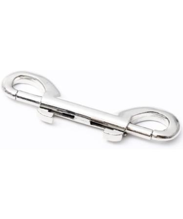 JLEivvi 2 Pcs Double Ended Lead for Dogs Bolt Snap Hooks Zinc Alloy Double End Clip Silver Diving Clip Trigger Snaps for Diving Dog Leash Key Chain Horse Tack Pet Feed Buckets - Buy Online on GoSupps.com