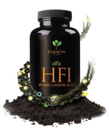 Alfa HFI Humic and Fulvic Acid. 180 capsules bottle.