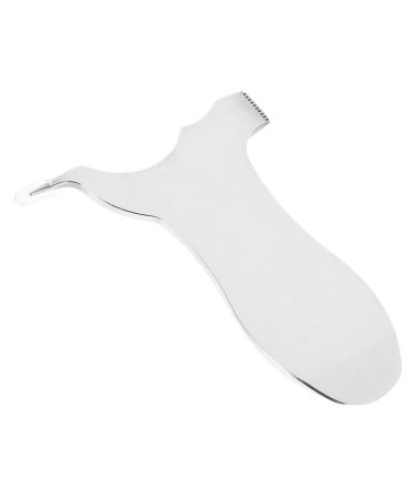 Angoily Cosmetic Bottle Labels Stainless Steel Alphabet Eyelash Brush Assistant Curling Eyelash Comb (Silver T) Tools Supplies Letter Silver Hair Beads